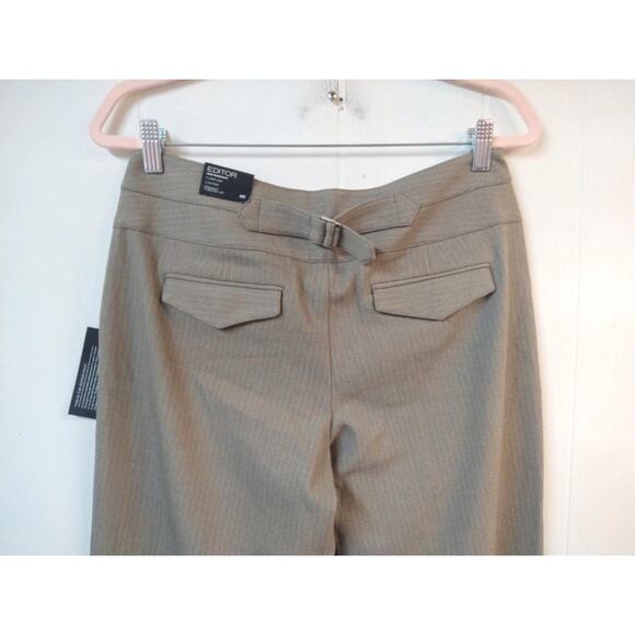 Express NWT Editor WM 8R Dress Pants Trousers Career Wear Corpcore Khaki Brown - Picture 4 of 6